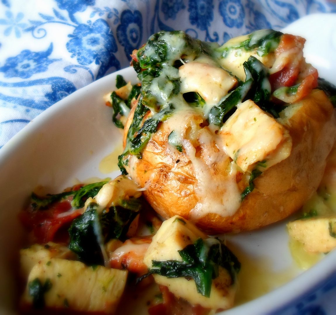 Chicken & Pancetta Stuffed Jacket Potatoes The English Kitchen